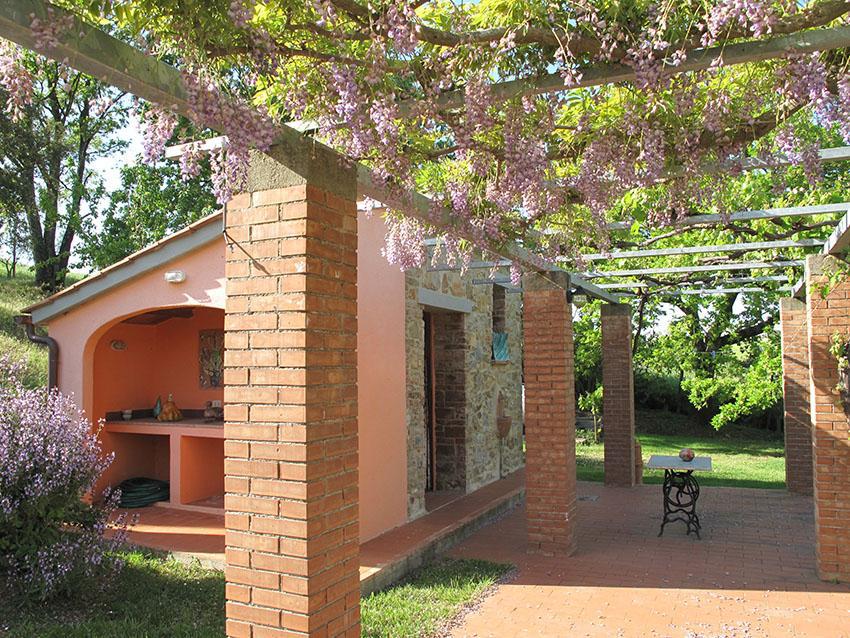 PERGOLA CON GLICINE